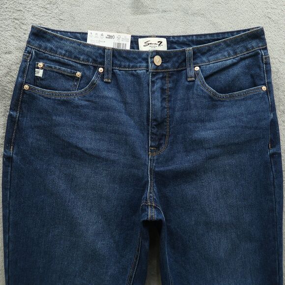 Seven7 Jeans Women's Size 12 Blue High-Rise 90's Straight Denim 29" Inseam NWT - Picture 12 of 16